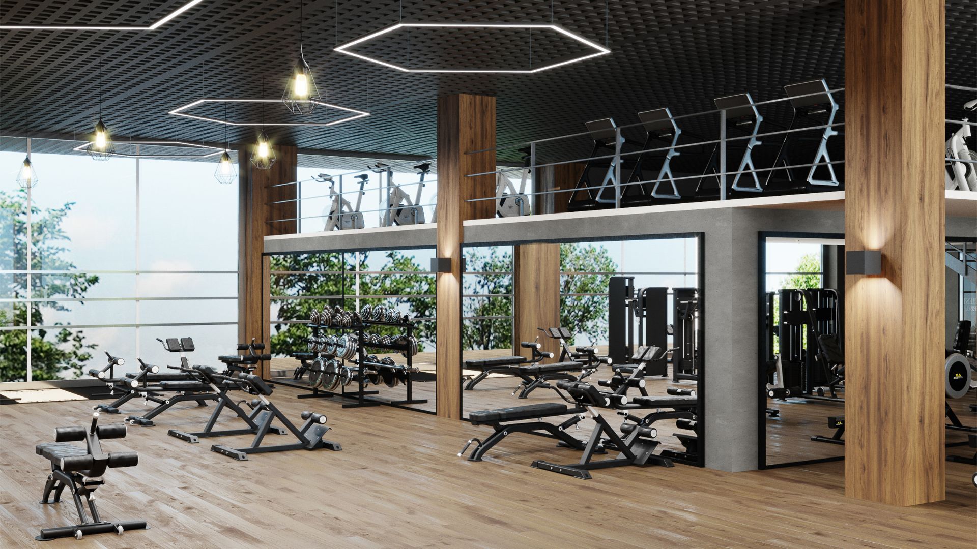 Premium club interior