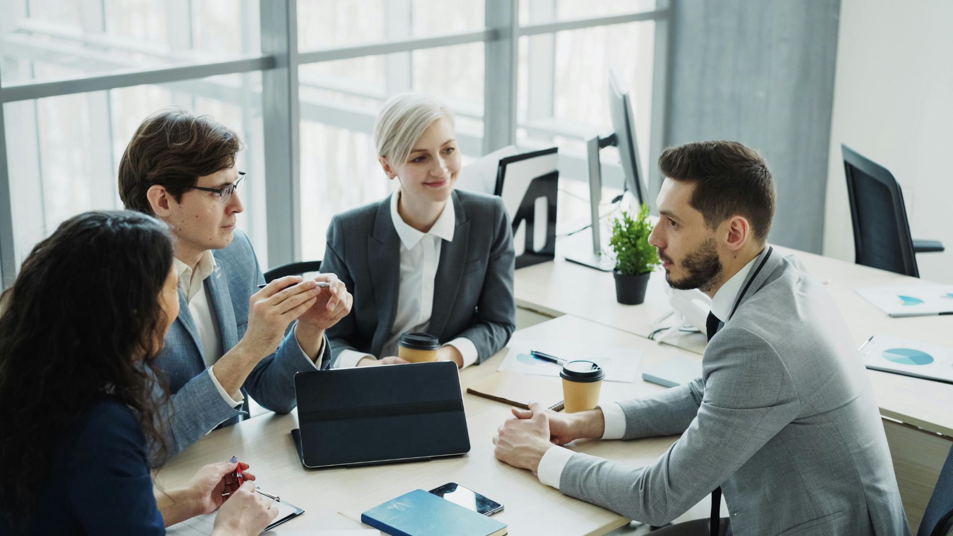 Boardroom presentation of findings to a client group