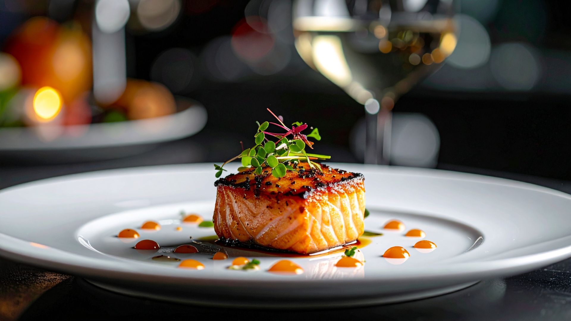 Signature flame-grilled dish